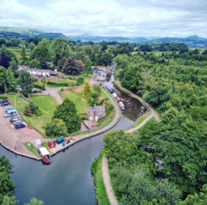 Aerial view of Goytre by @Bobsblips